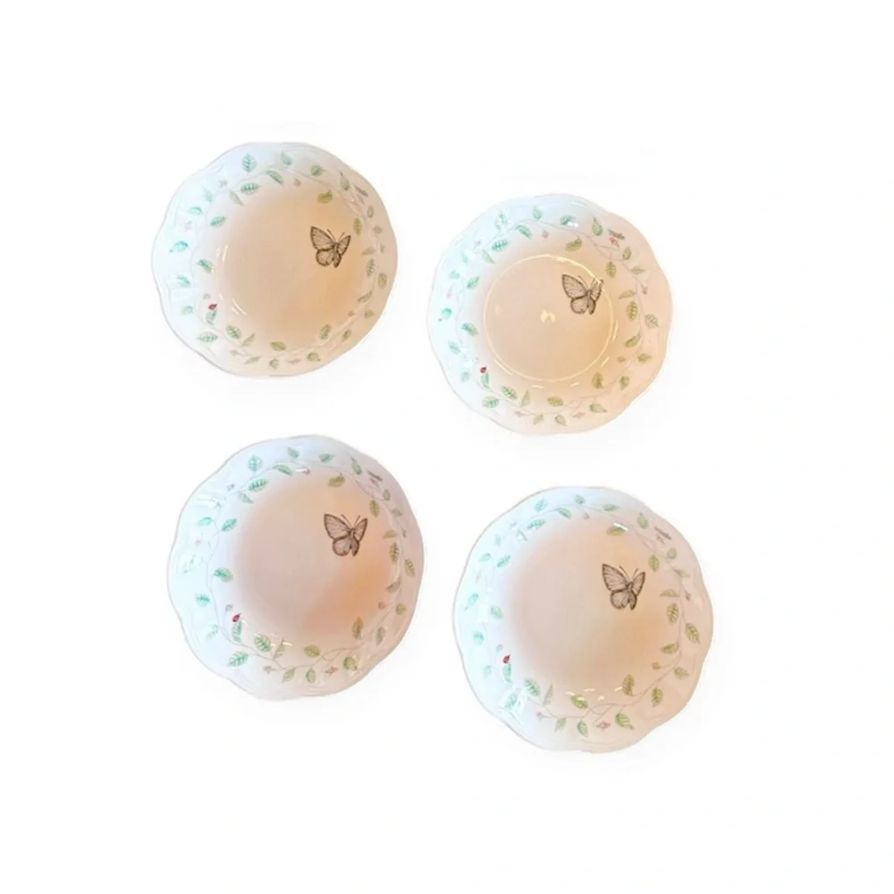 Lenox Butterfly Meadow Porcelain Pasta Bowls - set of 4 - pasta bowl